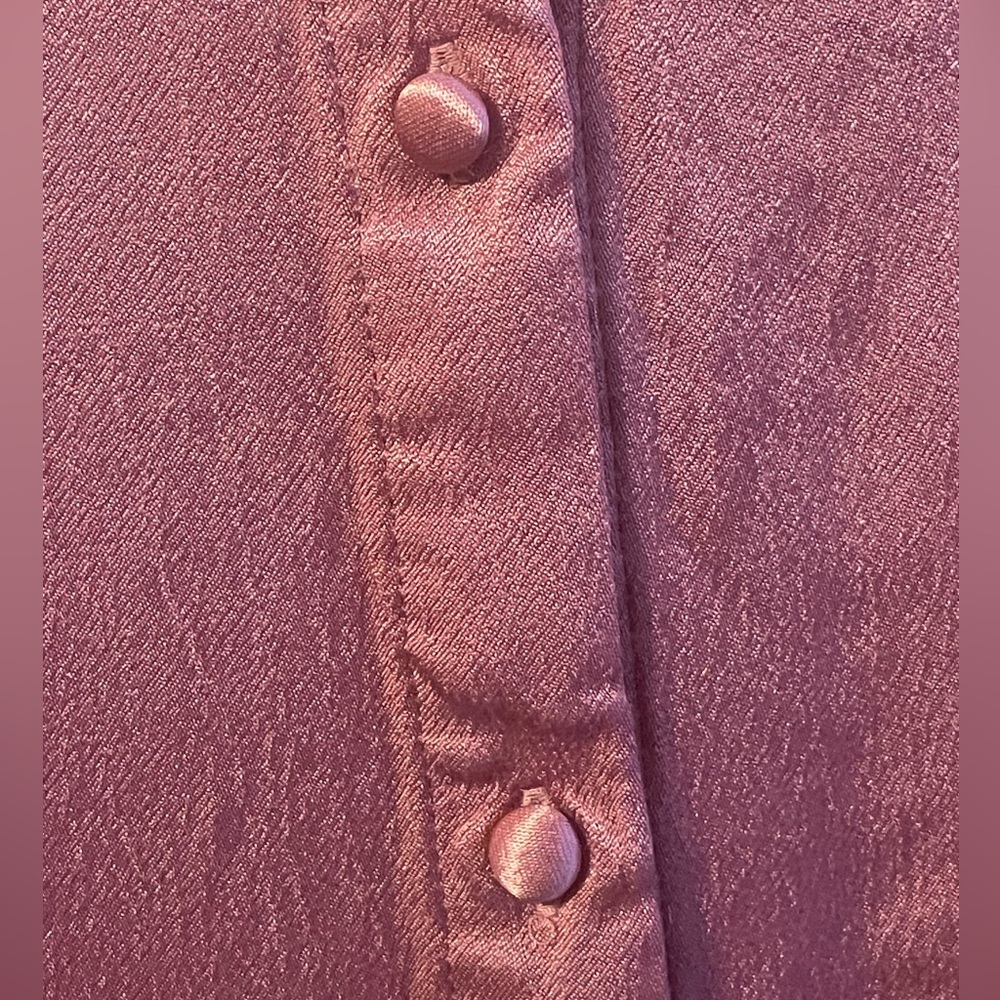 Boden Eliza Satin Shirt in Rose Mauve Pink - Picture 5 of 6